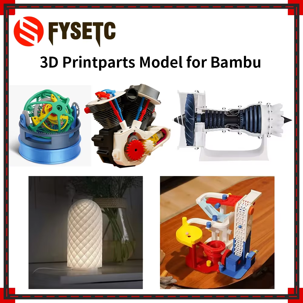 3D Printing Process - Jet Engine Model Components Kit 006