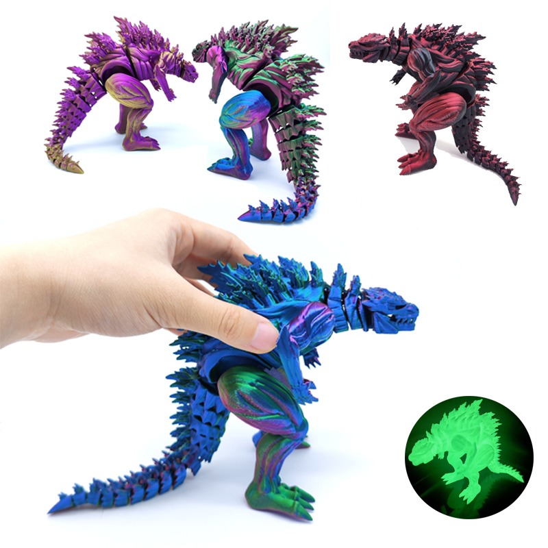 3D Printing Objects - 3D Printing Muscle Dinosaur Action Figure