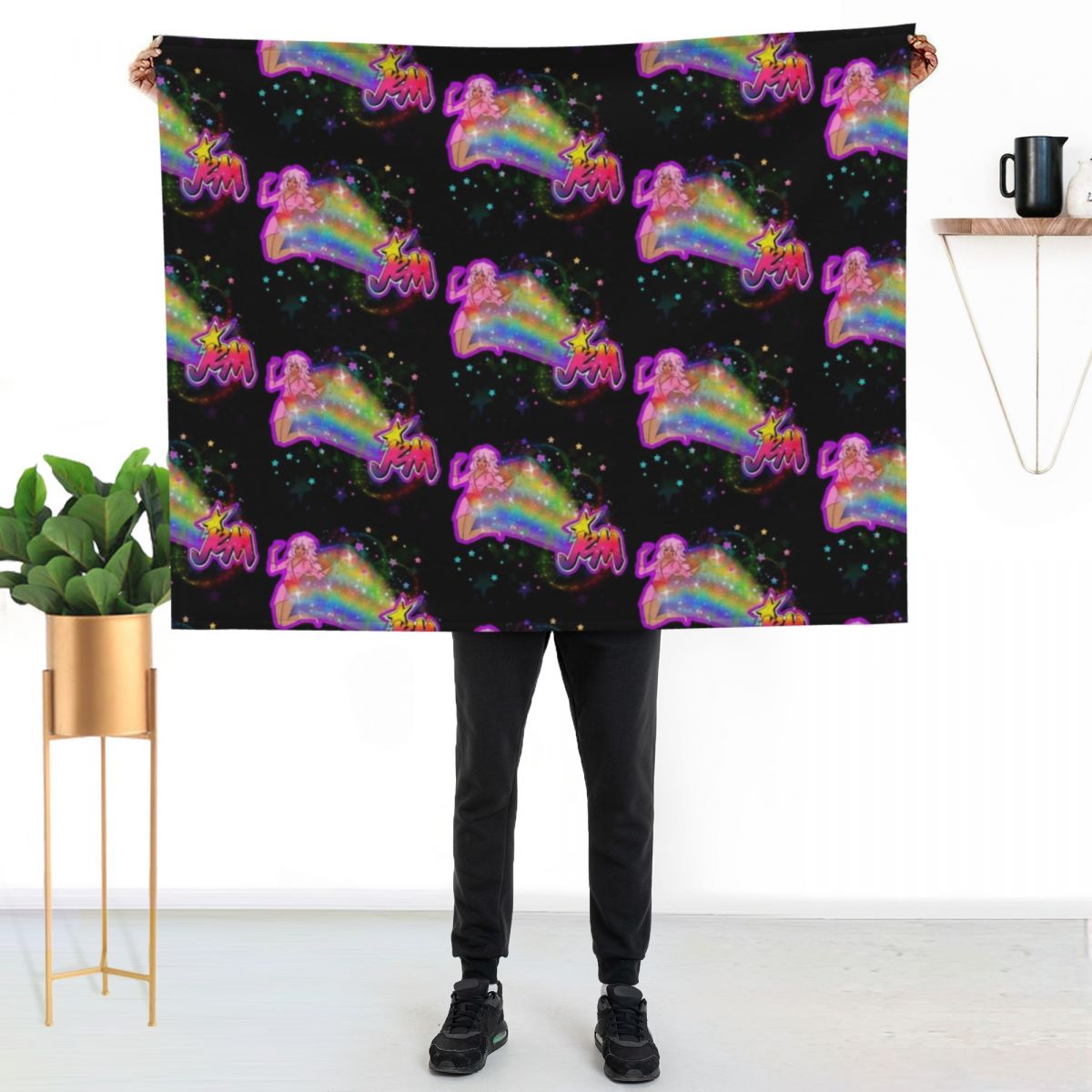 3D Printing Hologram - Jem and the holograms rainbow Throw