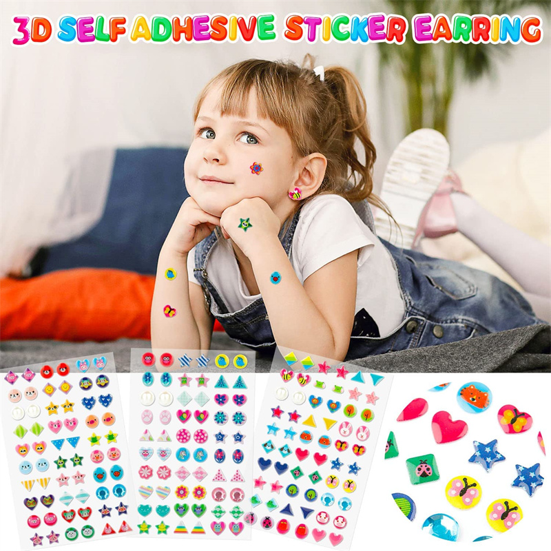 3D Self Adhesive Sticker Earri – 3D Printing Earrings recenzja i cena