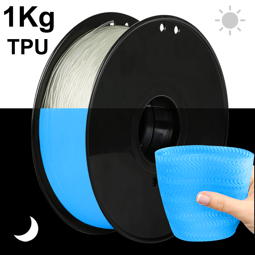 TPU Glowing Blue In The Dark 2 – Tpu Flexible Filament recenzja i cena