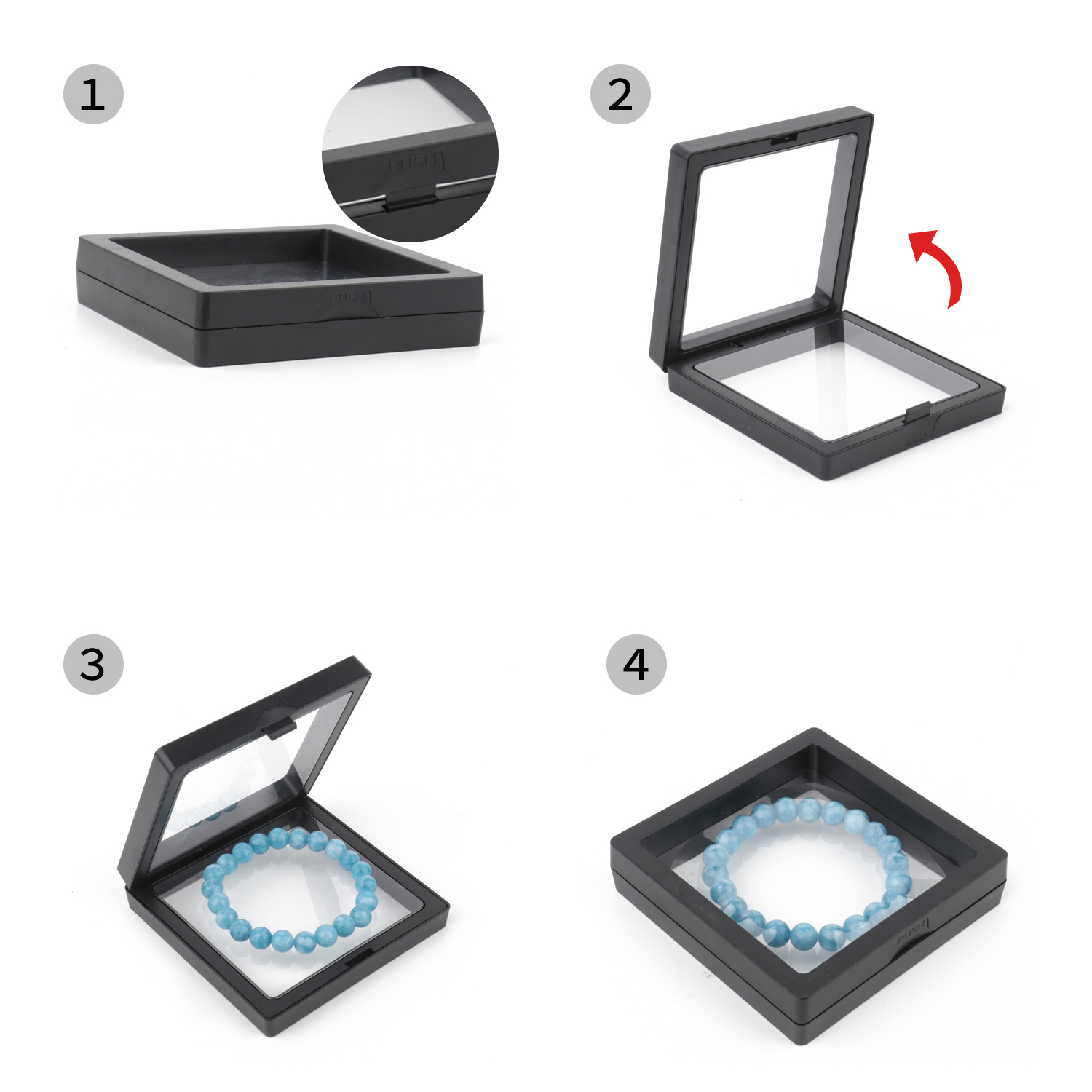 PE Film Black Jewelry Storage  – 3D Printing Earrings recenzja i cena