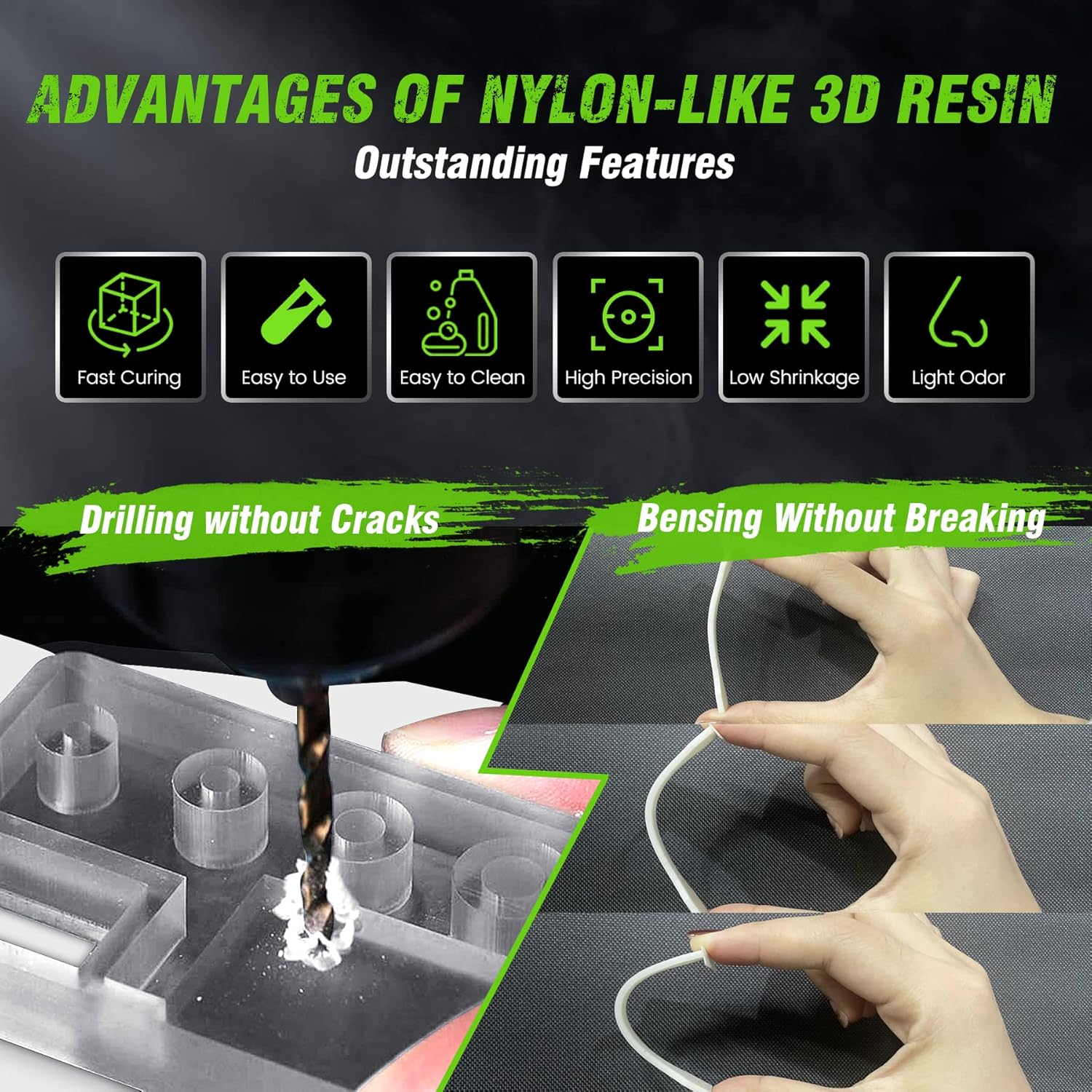 SUNLU 1KG Nylon-Like/Toughness – Glue For 3D Printing recenzja i cena