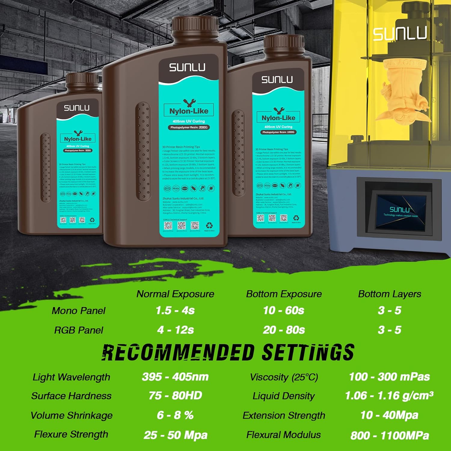 SUNLU 1KG Nylon-Like/Toughness – Glue For 3D Printing recenzja i cena