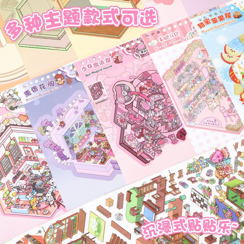20Pcs 3D Scene Sticker Book Mi – 3D Printing Construction recenzja i cena