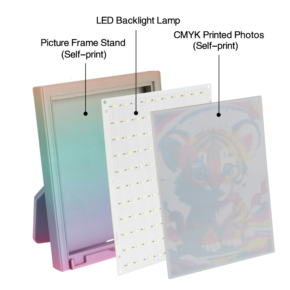 For Bambu Lab Lithophane Led P – 3D Printing Process recenzja i cena