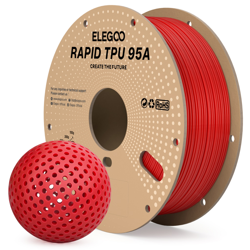 ELEGOO Rapid TPU 95A Filament  – Tpu Flexible Filament recenzja i cena