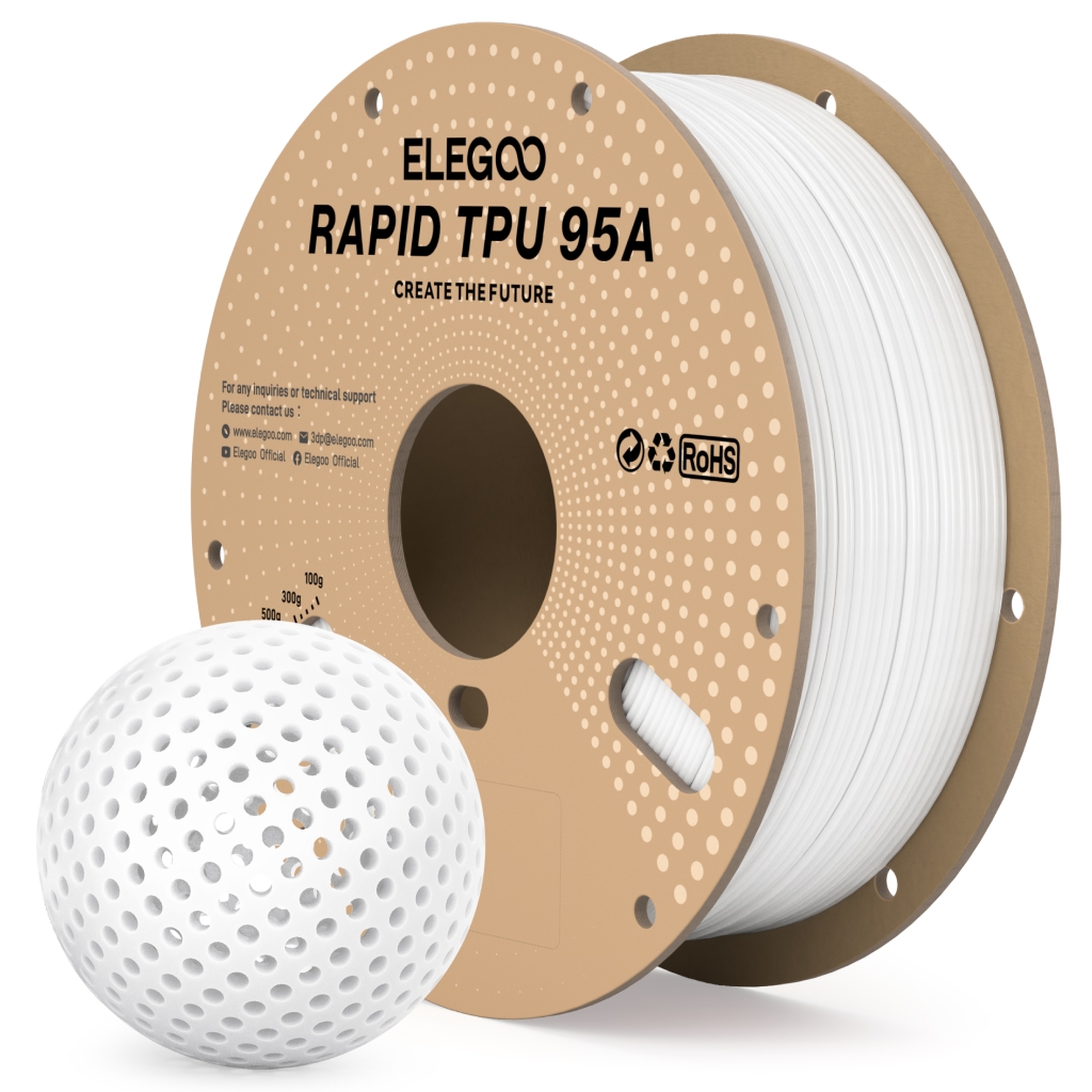 ELEGOO Rapid TPU 95A Filament  – Tpu Flexible Filament recenzja i cena