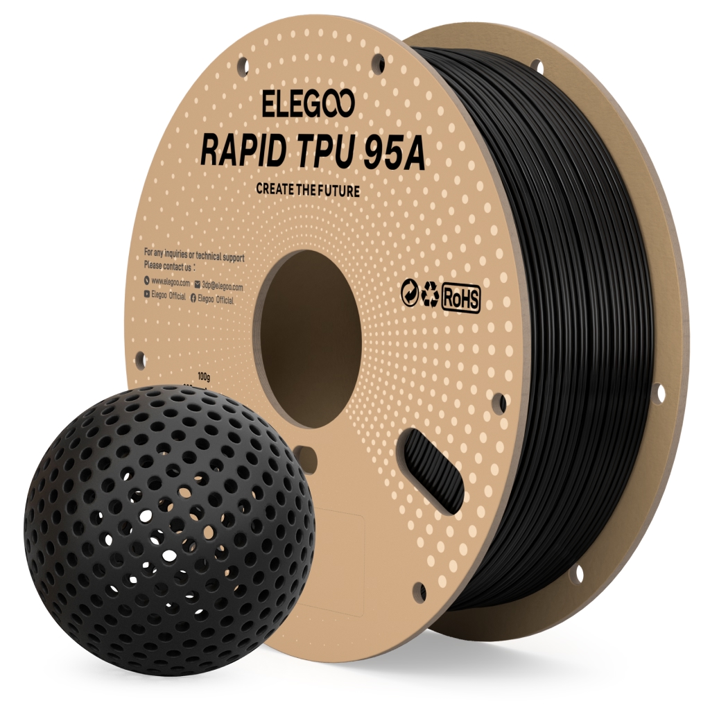 ELEGOO Rapid TPU 95A Filament  – Tpu Flexible Filament recenzja i cena