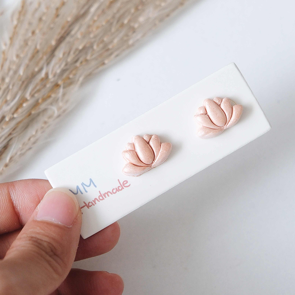 1pc Lotus Flower Clay Cutters  – 3D Printing Earrings recenzja i cena