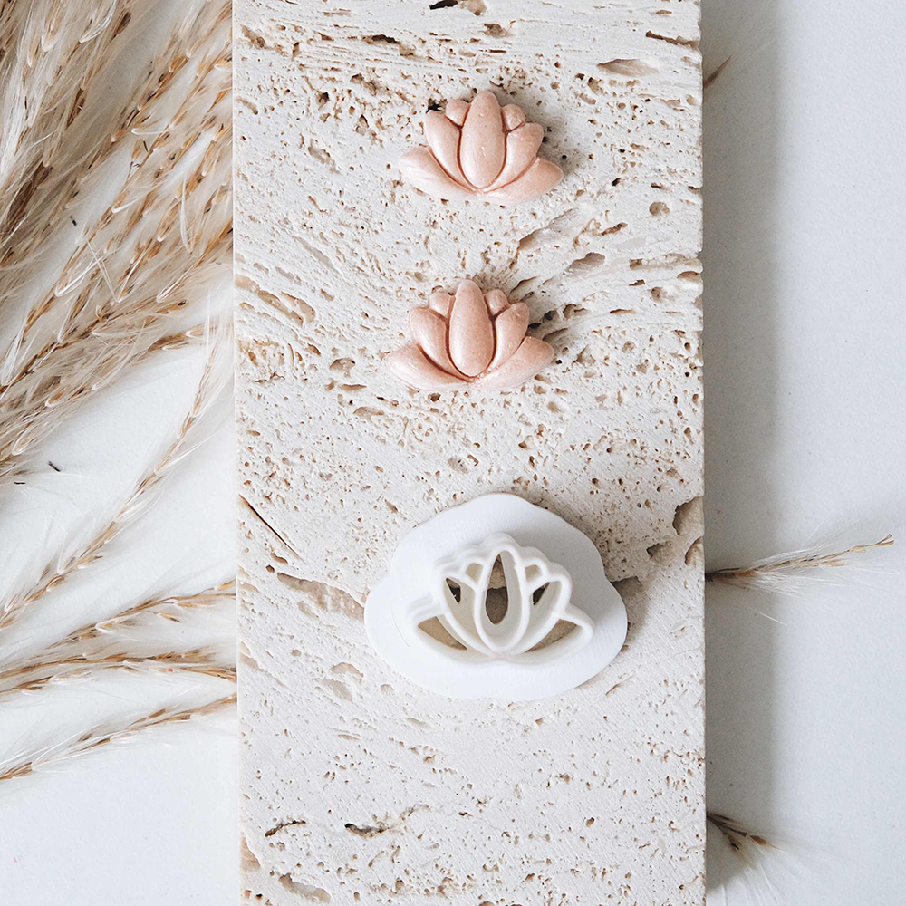 1pc Lotus Flower Clay Cutters  – 3D Printing Earrings recenzja i cena