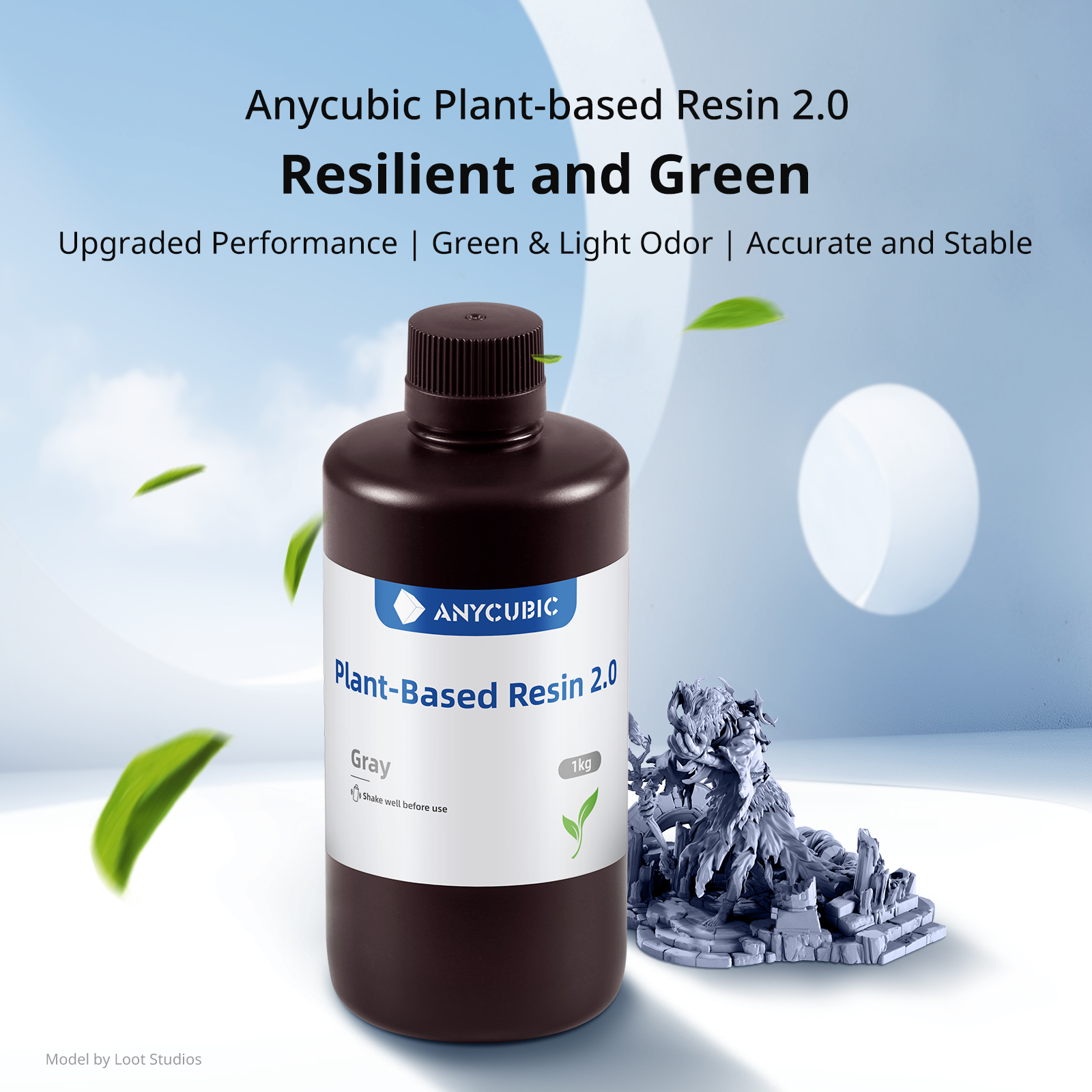 NEWEST ANYCUBIC ECO UV Resin 2 – Glue For 3D Printing recenzja i cena
