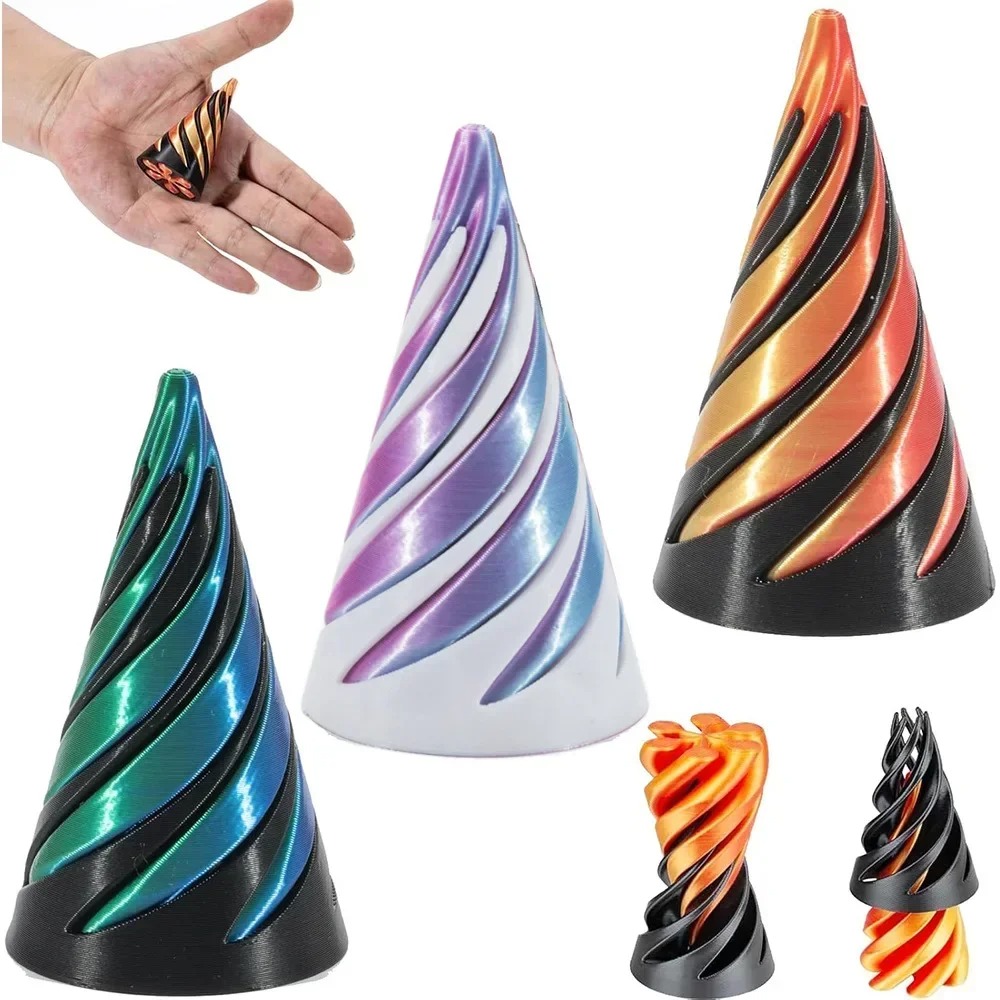 3D Printed Spiral Cone Toy Imp – 3D Printing Objects recenzja i cena
