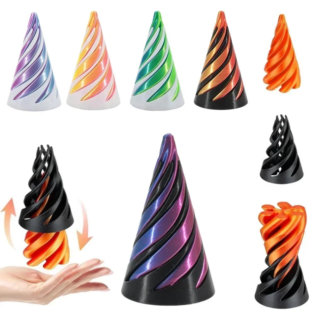 3D Printed Spiral Cone Toy Imp – 3D Printing Objects recenzja i cena