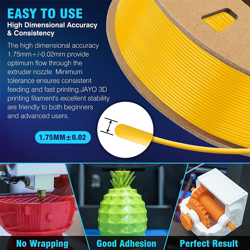 JAYO 3D Printer PLA/PETG/PLA+  – Tpu Flexible Filament recenzja i cena