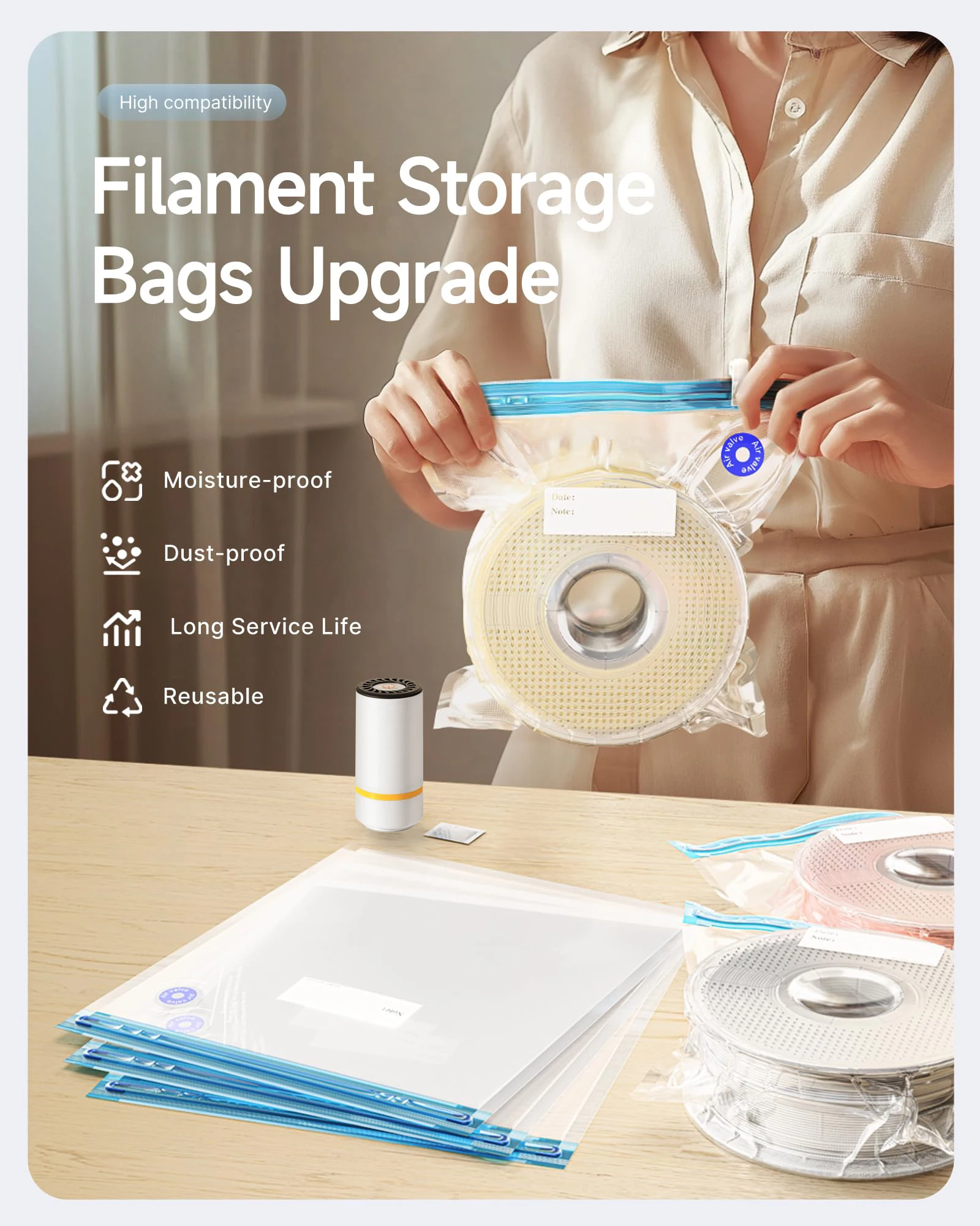 3D Printer Filament Vacuum Bag – 3D Printing News recenzja i cena