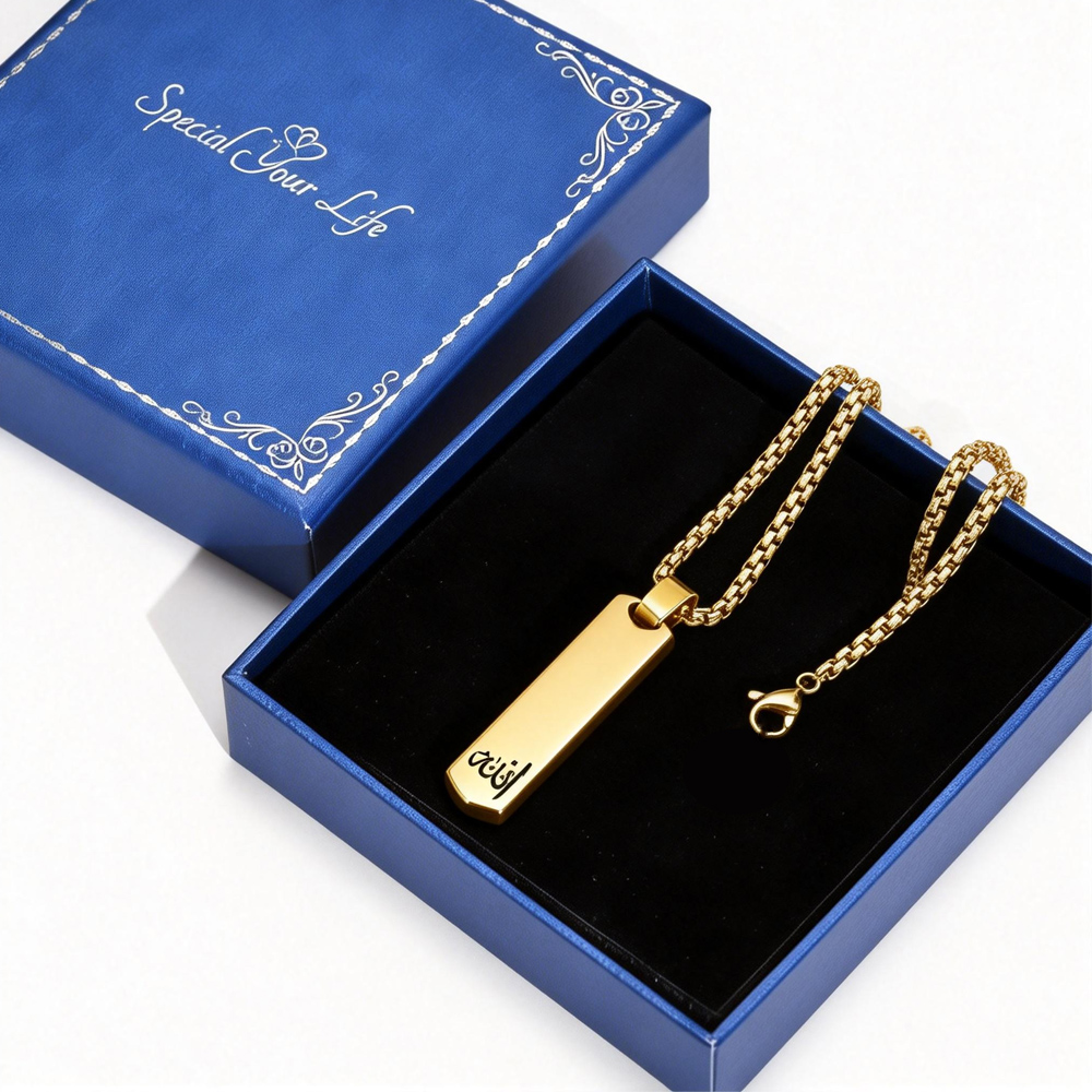 3D Bar Necklace, Cool Simple D – 3D Printing Steel recenzja i cena