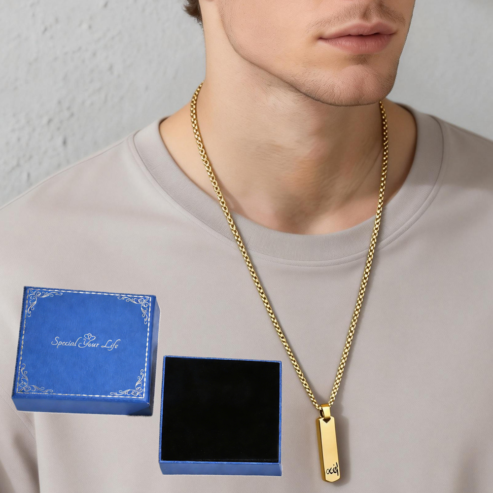 3D Bar Necklace, Cool Simple D – 3D Printing Steel recenzja i cena