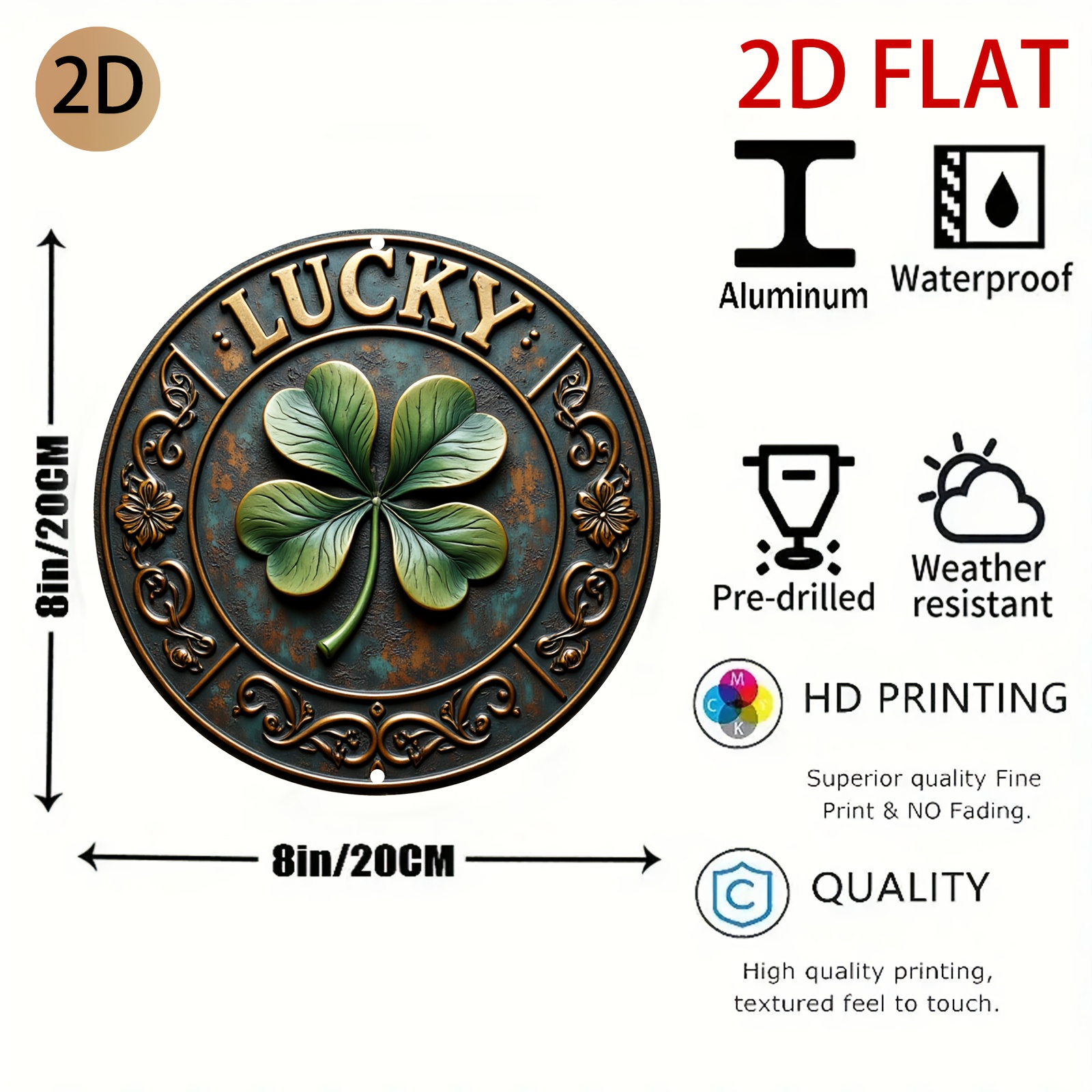 Vintage Rustic Metal Lucky Clo – 3D Printing Objects recenzja i cena