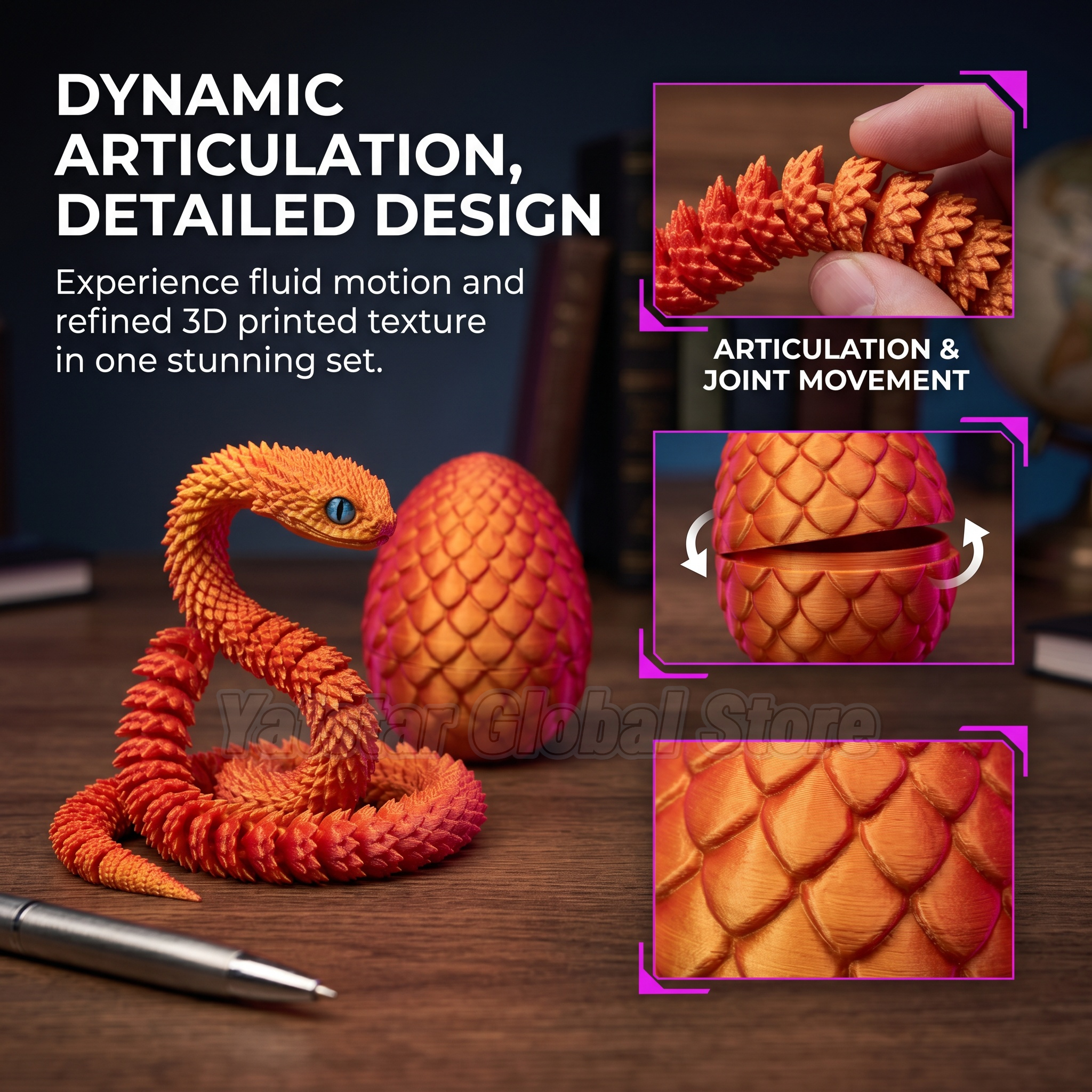 3D Printed Snake Egg Toy Creat – 3D Printing Objects recenzja i cena