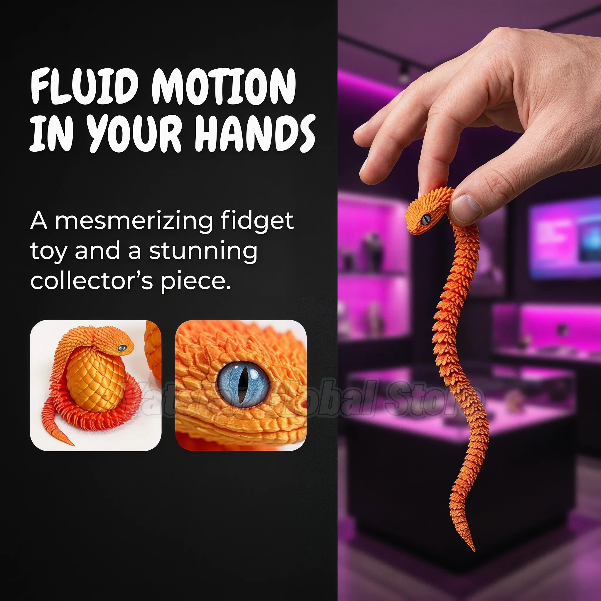 3D Printed Snake Egg Toy Creat – 3D Printing Objects recenzja i cena